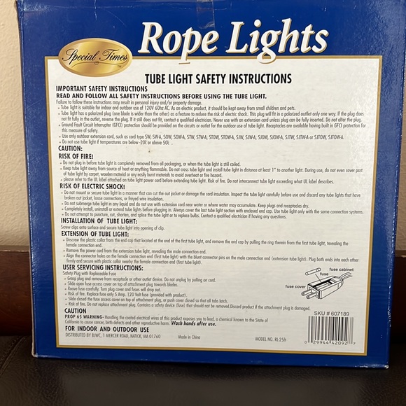 NWOT Christmas 25 FT Long Green Rope Lights For Indoor/Outdoor Use - Picture 5 of 8